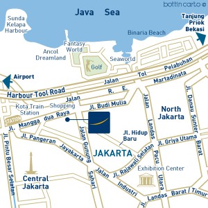 Novotel Mangga Dua, Jakarta - Map