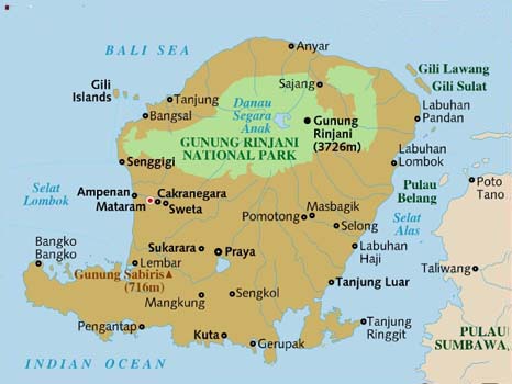 Lombok - Map