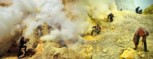 activities in the mount ijen crater